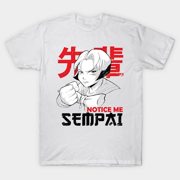 Notice me Sempai T-Shirt by Hmus